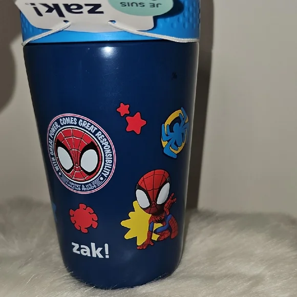 Zak! Marvel Spidey& His Amazing Friends Kids 12oz Tumbler w/Leak Proof Straw NWT - Picture 6 of 11